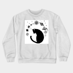 Planet cat Crewneck Sweatshirt